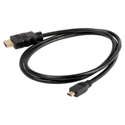 Cable micro HDMI a HDMI, alta velocidad y calidad de imagen para conectar tablets o cámaras a televisiones, proyectores (Negro, 1,5 m)