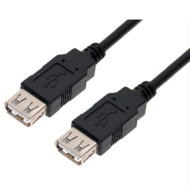 Cable USB alargador, hembra a hembra, extensión, alta velocidad, impresora, ratón, teclado, pendrive, mando de consola, disco externo, ordenador (1,5 m)