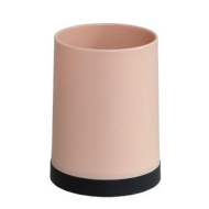 Set de baño clásico con dispensador de jabón, vaso y jabonera. dispensador de 14 x 8 x 8cm, color rosa