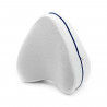 Almohada para piernas ideal para el estrés, columna, cuerpo, de poliéster viscoelástica, Tamaño 13,5 x 23 x 26 cm, Color Blanco