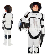 Disfraz soldado imperial de color blanco para niños de 7 a 9 años para las fiestas carnavales, fiestas, celebraciones.