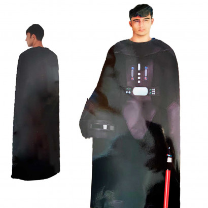 Disfraz caballero oscuro de color negro para jóvenes y adultos para carnaval, halloween, celebraciones, talla M