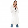 Bata blanca adulto, disfraz fibra sintética, doctor, médico, incluye bata, accesorios no incluidos, carnaval, halloween, cosplay