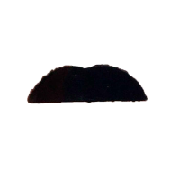 Bigote adhesivo de color negro de modelos aleatorios para jóvenes y adultos para carnaval, halloween y celebraciones. Tamaño: 7 x 9 x 0,2 cm