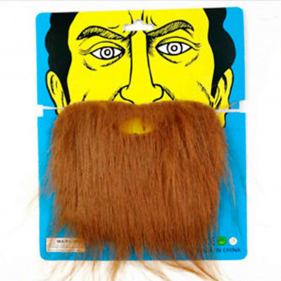 Barba con bigote, complemento para disfraces de carnaval, halloween, cosplay, 25 x 21,5 x 0,5 cm, modelo y color aleatorio