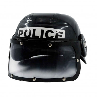 Casco de policía con visor...