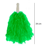 Pompón de color verde para jóvenes y adultos, complemento para carnaval, Halloween, fiestas de cumpleaños, celebraciones.
34 x 20 x 11 cm