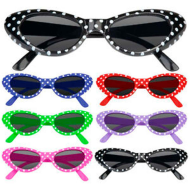 Gafas de fiesta color surtido para jóvenes y adultos, complemetos de disfraces para carnaval, halloween u otras celebraciones. 4 x 14.5 x 2 cm