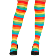 Medias multicolor para jóvenes y adultos, complemetos de disfraces para carnaval, halloween u otras celebraciones. 165/180 cm