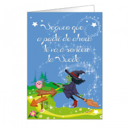 Tradineur - Postal de buena suerte, carta, comunicado, tarjeta, felicitación, buenos deseos, amigos, familiares - 35 x 24 x 0,2