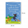 Tradineur - Postal de buena suerte, carta, comunicado, tarjeta, felicitación, buenos deseos, amigos, familiares - 35 x 24 x 0,2