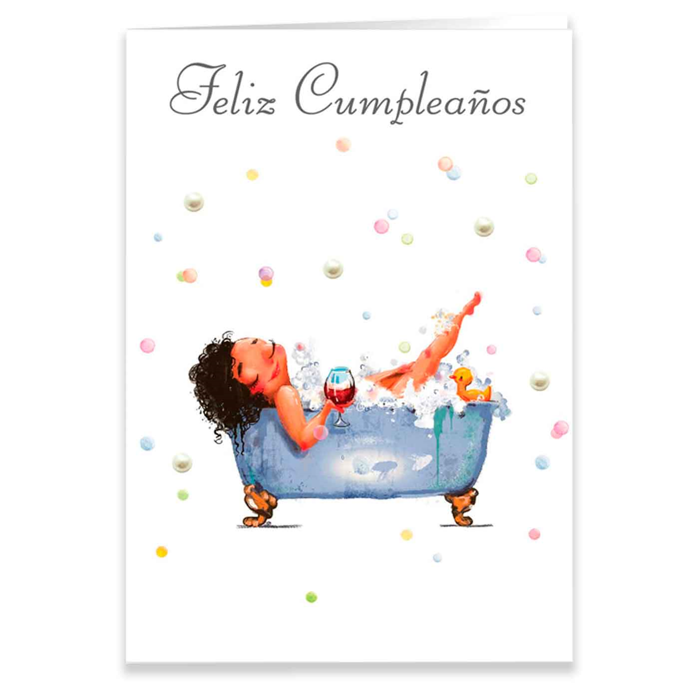 Postales de "Feliz cumpleaños" surtidos con 4 diseños distintos de color lila. Cumpleaños, celebraciones, familia, amigos, fiestas. 19,5 x 14 x 0,2 cm