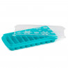 Tradineur - Cubitera de plástico, molde para 9 cubitos de hielo alargados, incluye tapa, cócteles, refrescos (Color surtido - 26