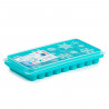 Tradineur - Cubitera de plástico, molde para 9 cubitos de hielo alargados, incluye tapa, cócteles, refrescos (Color surtido - 26