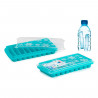 Tradineur - Cubitera de plástico, molde para 9 cubitos de hielo alargados, incluye tapa, cócteles, refrescos (Color surtido - 26