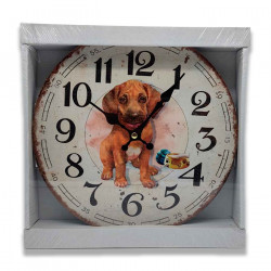 Reloj de madera con números redondos, diseño clásico, funcionamiento a pilas, decoración del hogar, cocina, salón, dormitorio, 2
