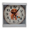 Reloj de madera con números redondos, diseño clásico, funcionamiento a pilas, decoración del hogar, cocina, salón, dormitorio, 2