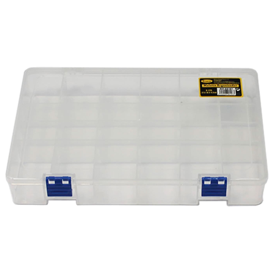 Caja organizadora multiusos nº 24 con separadores, 24 compartimentos, plástico, almacenaje de tornillos, tuercas, accesorios pesca, 4,2 x 27,5 x 18,2 cm