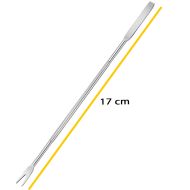 Pack de 4 pinchos para marisco de acero inoxidable, mini tenedores de langosta, multiusos, utensilios de cocina, aptos para lavavajillas, 17 cm