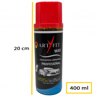 Artyfit - Cera limpiadora en seco para coche, limpieza sin agua, rápida y profesional de carrocería de vehículos, abrillantador, 400 ml