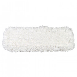Tradineur - Recambio para mopa ecológica 45 cm, recambio seco de poliéster, ideal para suelos de madera, cerámica y vinilos