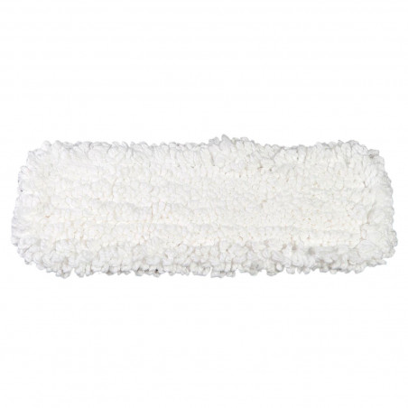 Tradineur - Recambio para mopa ecológica 45 cm, recambio seco de poliéster, ideal para suelos de madera, cerámica y vinilos