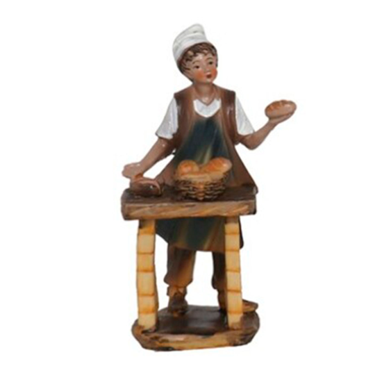 Figura para belén navideño de un oficio 15 cm, resina, figura decorativa nacimiento, pesebre, navidad, decoración tradicional, modelo surtido (1 ud)