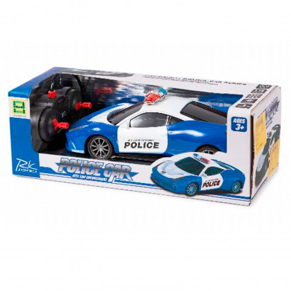 Juguete coche policía con control remoto, coche deportivo policía con luces, escala 1:16, medidas: 8 x 23 x 10 cm