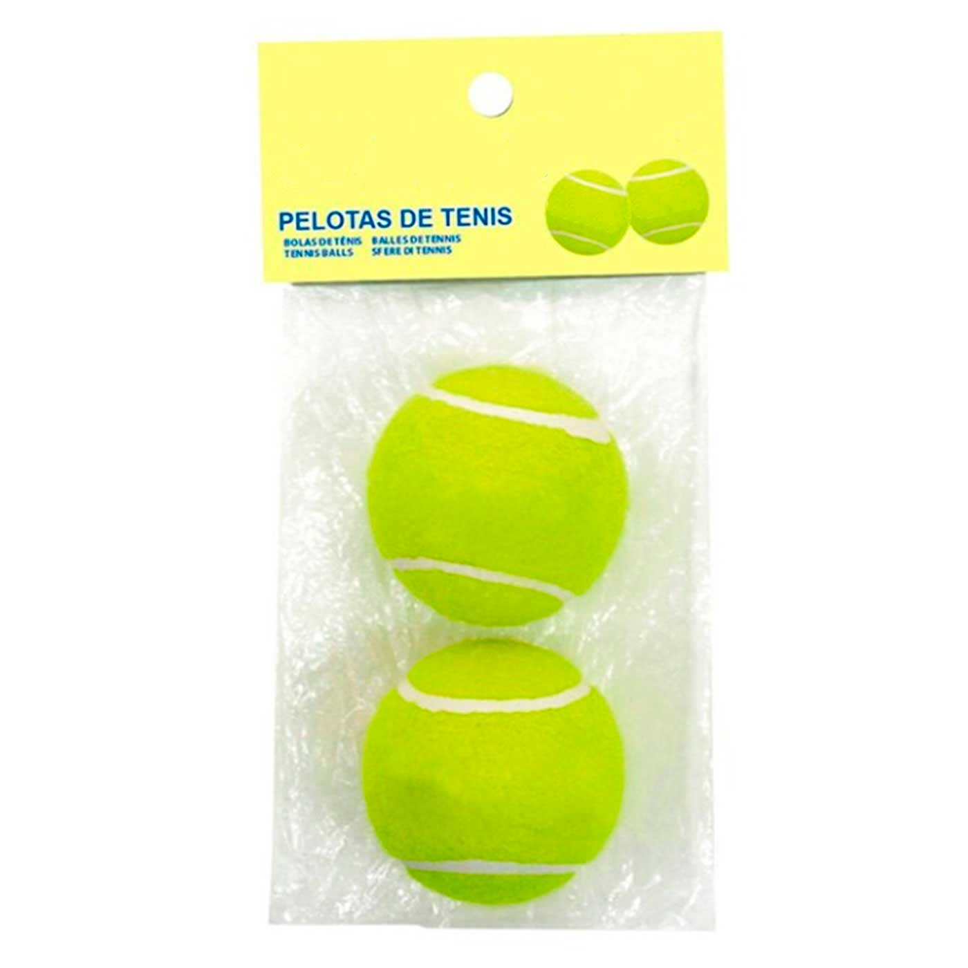 Solmar - Pack de 2 pelotas de tenis, competición deportiva de adultos y niños, entrenamiento de mascotas, perros, producto deportivo, diámetro 6 cm