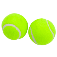 Solmar - Pack de 2 pelotas de tenis, competición deportiva de adultos y niños, entrenamiento de mascotas, perros, producto deportivo, diámetro 6 cm