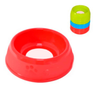 Comedero bebedero circular para las mascotas del hogar, plato,bandeja, perro, gato. Capacidad de 0,59 L Color surtido. Diametro 19,5 cm