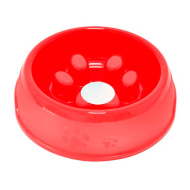 Comedero bebedero circular para las mascotas del hogar, plato,bandeja, perro, gato. Capacidad de 0,8 L Color surtido. Diametro 23 cm