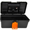 Tradineur - Caja de herramientas con compartimentos en la tapa y asa, modelo Mini Kid, plástico resistente, organizador, maletín