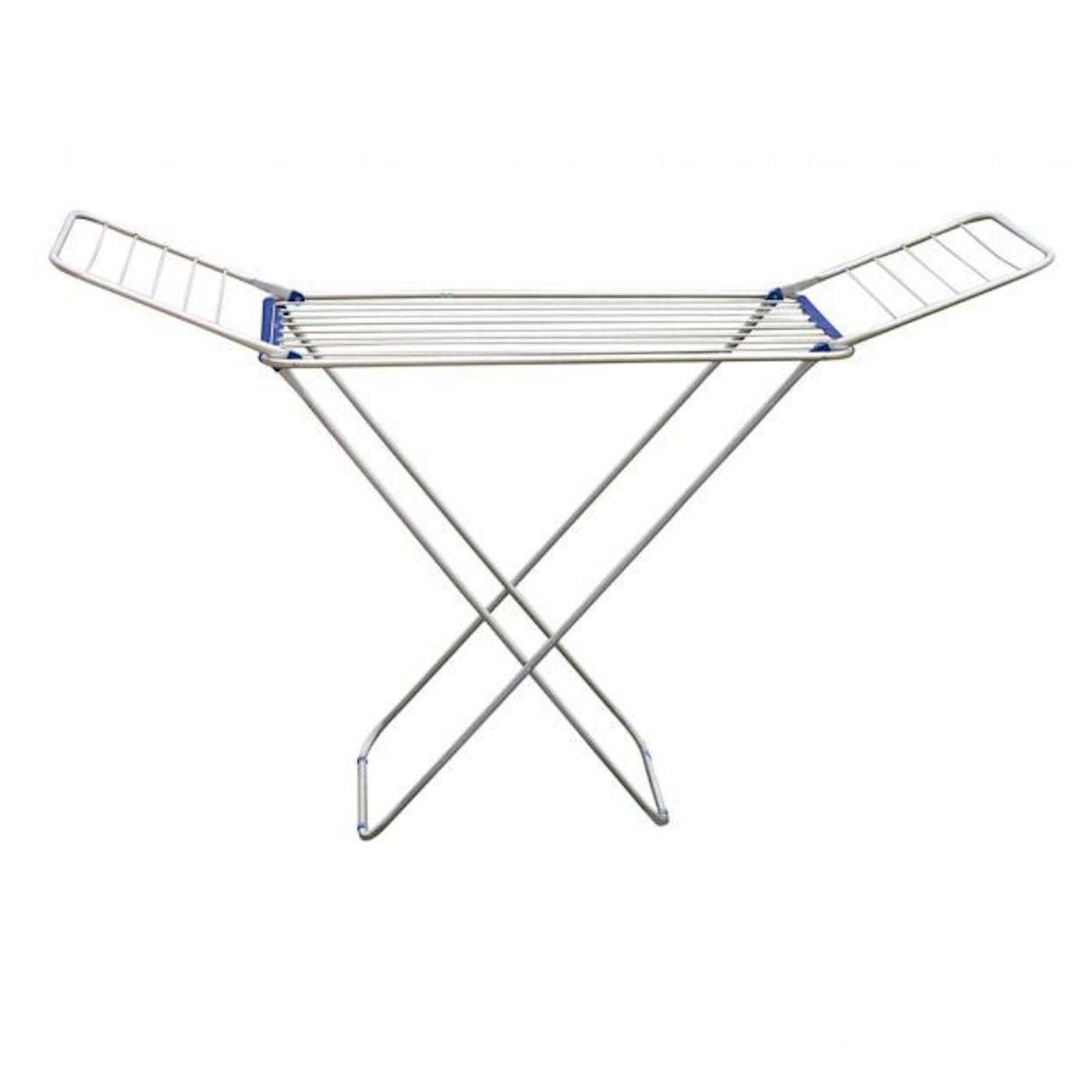 Tendedero plegable de aluminio con alas, 1.75 de ancho. Soporte para tender la ropa en interior o exterior, 175 x 55 x 110 cm ideal para el hogar