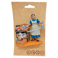 Figura de oficios para belén navideño 8 cm, durexina, figura decorativa nacimiento, pesebre, navidad, decoración tradicional, modelo surtido (1 ud)