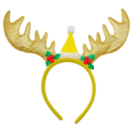 Diadema de reno con cuernos, cinta, aro, tocado navideño para el cabello, pelo, gorro de fiesta, navidad, adultos, color aleatorio