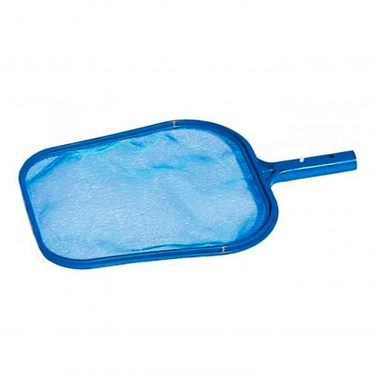 Tradineur - Recogehojas, malla resistente, limpiado de piscinas, spas o jacuzzis. Compatible con mangos. Color azul. 32 x 28,5 cm. 