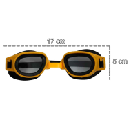 Tradineur - Gafas de buceo natación junior, Protección UV, ligeras y versátiles, Fabricadas en PVC, Medida ajustable. Color Surtido. 5 x 17 cm.