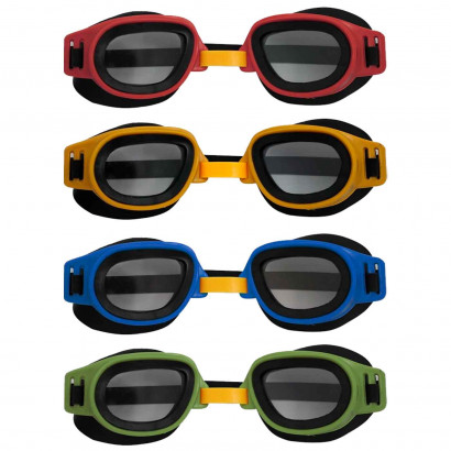 Tradineur - Gafas de buceo natación junior, Protección UV, ligeras y versátiles, Fabricadas en PVC, Medida ajustable. Color Surtido. 5 x 17 cm.