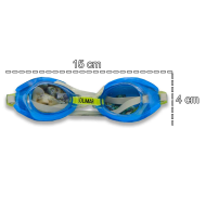 Tradineur - Gafas de buceo natación infantil, ligeras y versátiles, Fabricadas en PVC, Medida ajustable. Color Surtido. 4 x 15 cm.