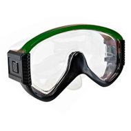 Tradineur - Set de gafas de buceo con tubo Neptuno, Protección UV, Diseño estilo Neptuno, Fabricadas en PVC, Medida ajustable. Color Surtido