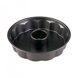Tradineur - Molde redondo de acero antiadherente 27 x 6 cm, recipiente para horno, repostería, roscón, bizcochos, tartas, pastel