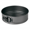 Tradineur - Molde desmontable redondo acero antiadherente de 22 cm, recipiente para horno, repostería, bizcochos, tartas, pastel