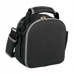 Tradineur - Bolsa térmica para alimentos con 2 compartimentos, 2 recipientes y 2 servilletas de tela, fiambrera - 23 x 22 x 13,5
