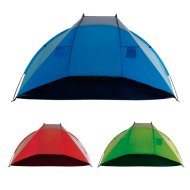 Tradineur - Tienda de playa plegable, tienda de campaña, protección solar, ultraligera, fácil montaje, camping, 240 x 120 x 120 cm, color aleatorio