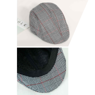 Tradineur - Boina plana de hombre, 65% poliéster y 35% algodón, ajustable, gorra, visera casual, aire libre, talla única, color aleatorio