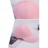 Tradineur - Gorra clásica con ajuste posterior regulable, adulto, 100% poliéster, accesorio deporte, skate, aire libre (Rosa, ta