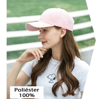 Tradineur - Gorra clásica con ajuste posterior de velcro, adulto, 100% poliéster, accesorio deporte, skate, aire libre (Rosa, talla única, unisex)