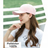 Tradineur - Gorra clásica con ajuste posterior regulable, adulto, 100% poliéster, accesorio deporte, skate, aire libre (Rosa, ta