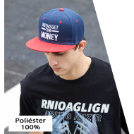 Tradineur - Gorra de béisbol ancha "Queens" para hombre con ajuste posterior a presión, 100% poliéster, accesorio sport, skate, talla única, color aleatorio